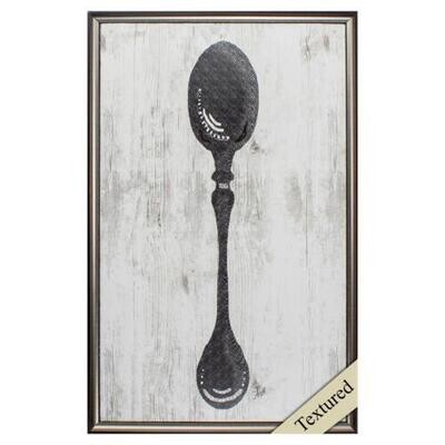 Black Spoon On Wood