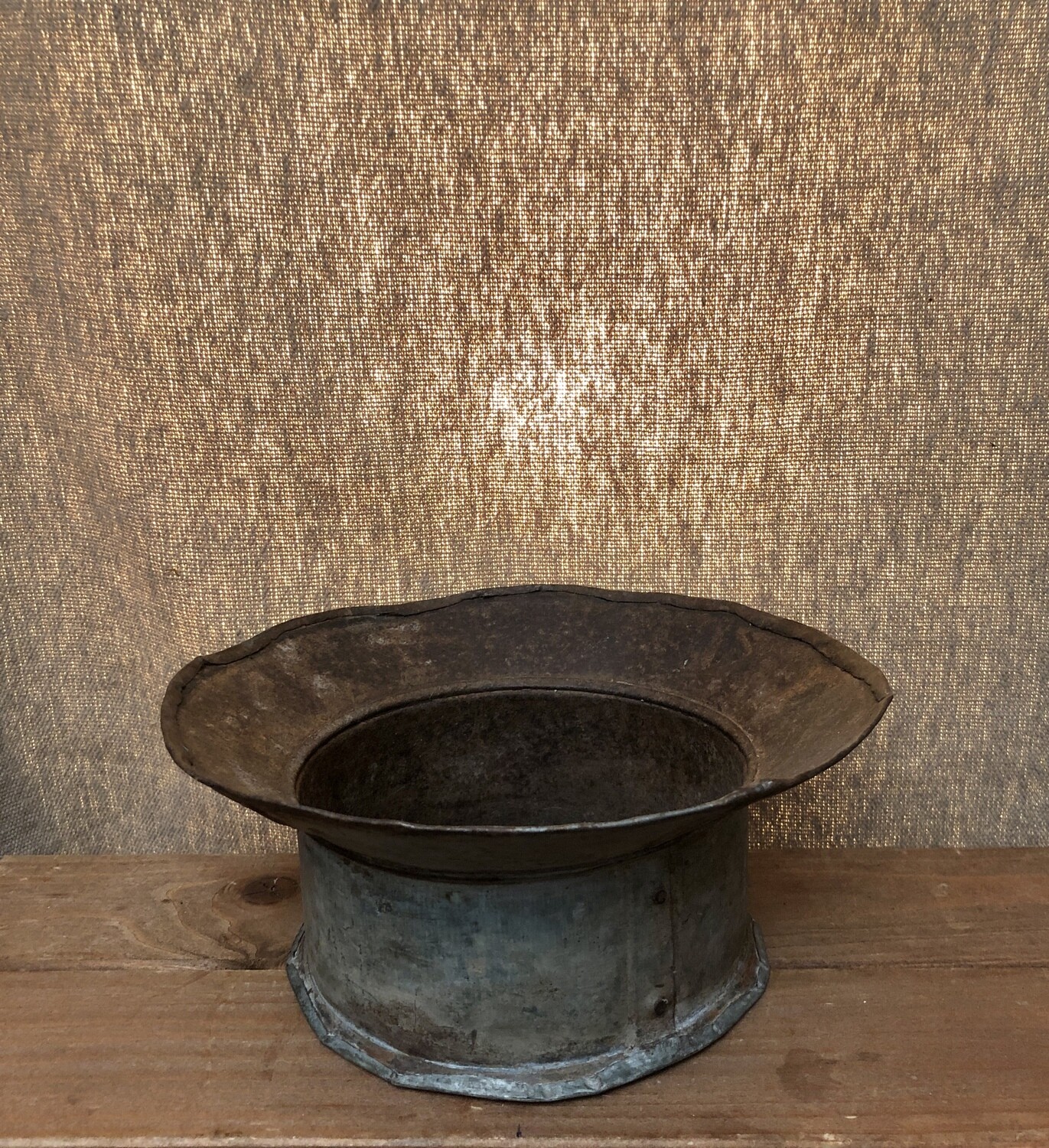 Antique Rustic Metal Bowl - Sm