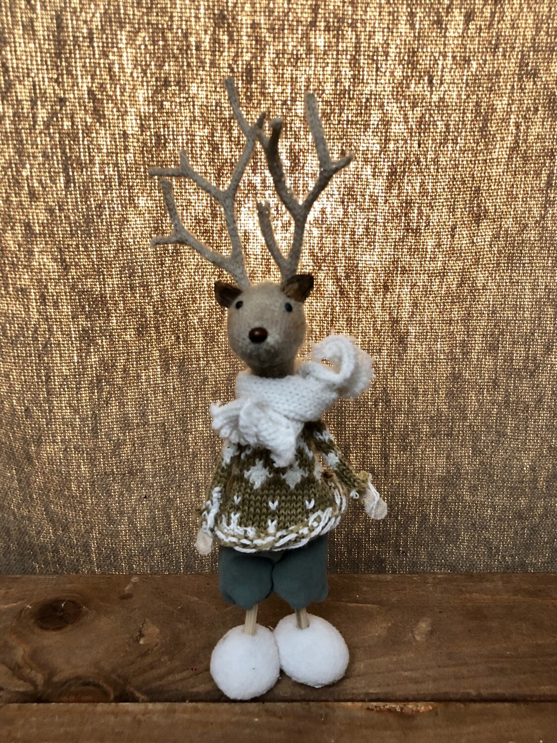 Mr. Reindeer Teal 9" Mr. Reindeer Teal 9"