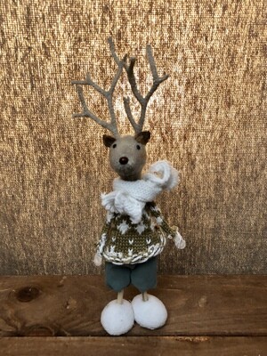 Mr. Reindeer Teal 9" Mr. Reindeer Teal 9"