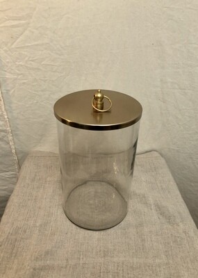 Glass Jar w/Metal Lid 6.2" x 10.2"T Glass Jar w/Metal Lid 6.2" x 10.2"T