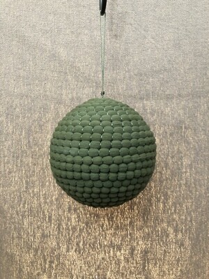 Woven Green Ball Ornament 5.5&quot;