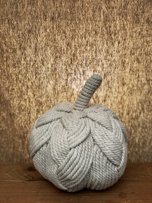 7&quot; Rope Pumpkin Cream