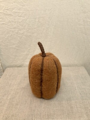 Felt Pumpkin 8.4&quot; Brown