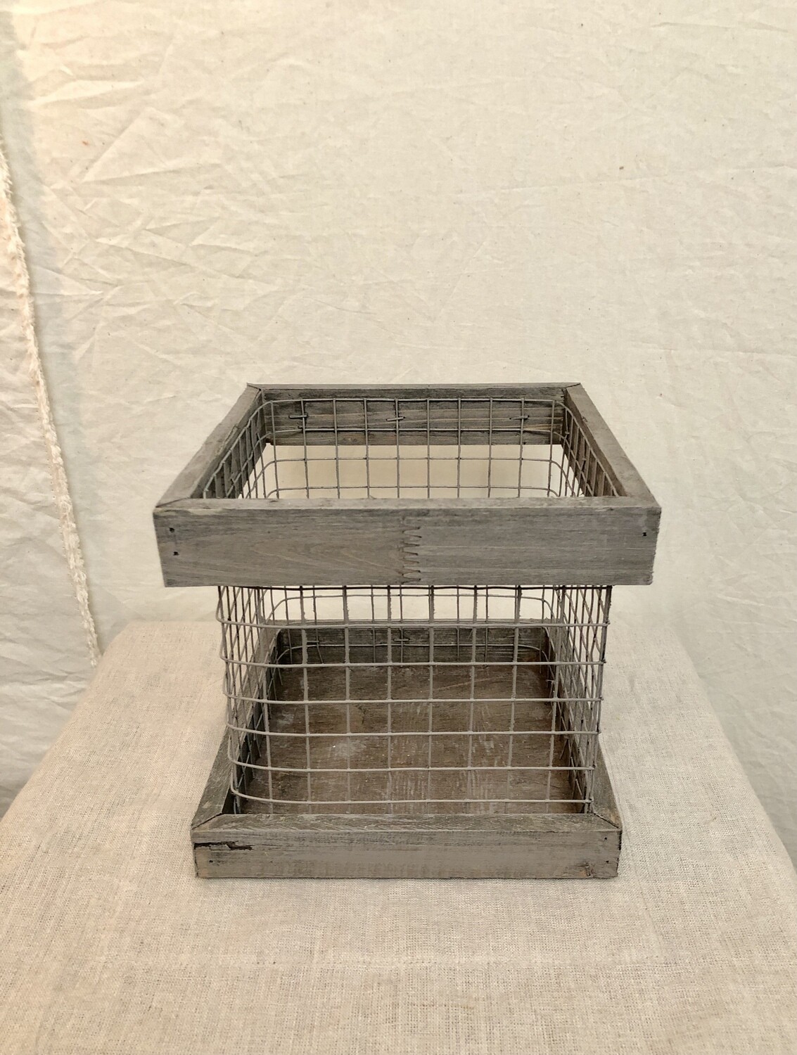 Meshed Wood Box 8"x8"