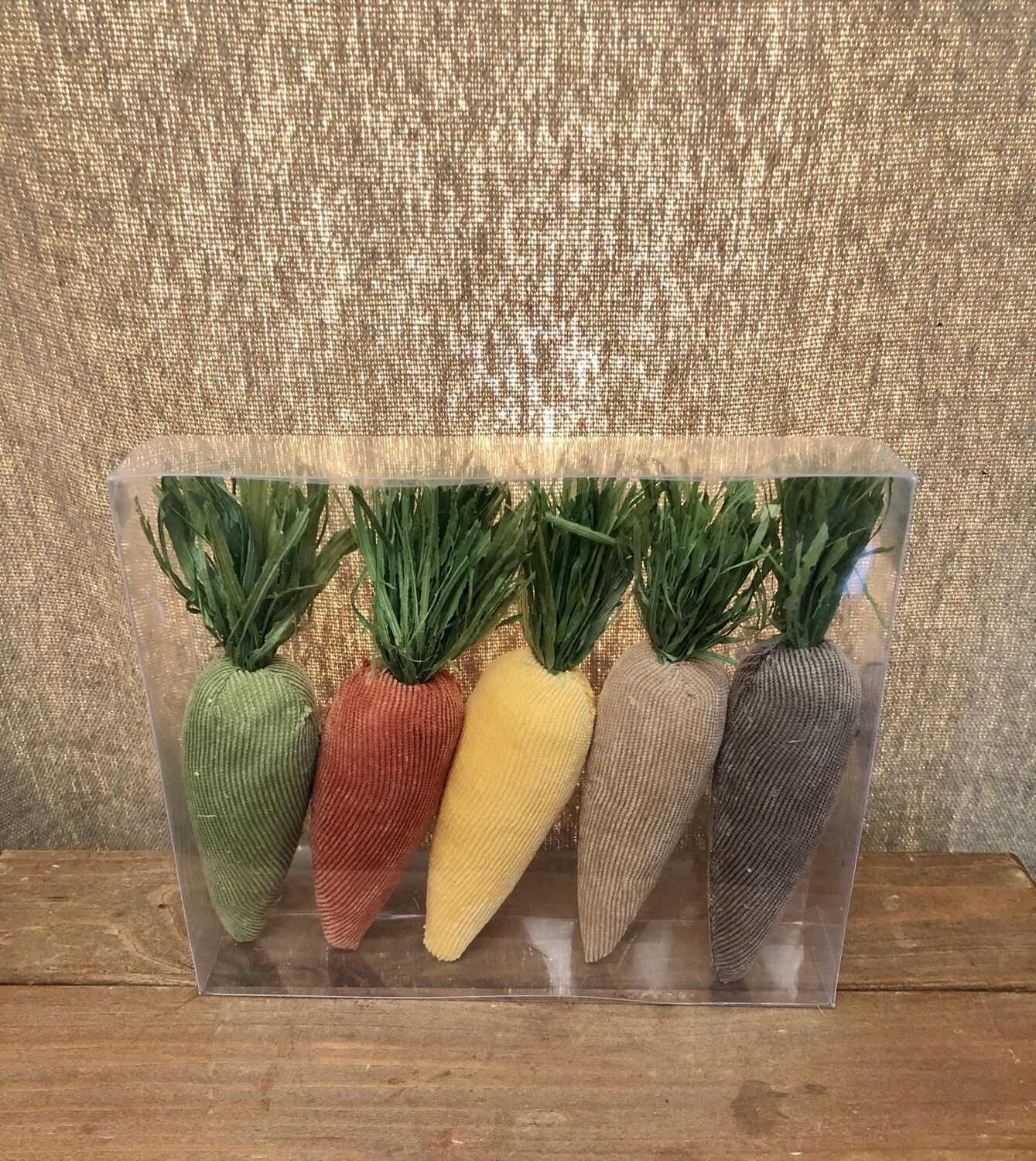 S/5 Assorted Corduroy Carrots S/5 Assorted Corduroy Carrots