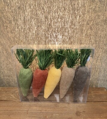 S/5 Assorted Corduroy Carrots S/5 Assorted Corduroy Carrots