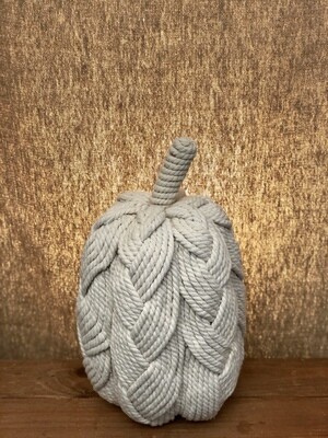 11&quot; Rope Pumpkin Cream