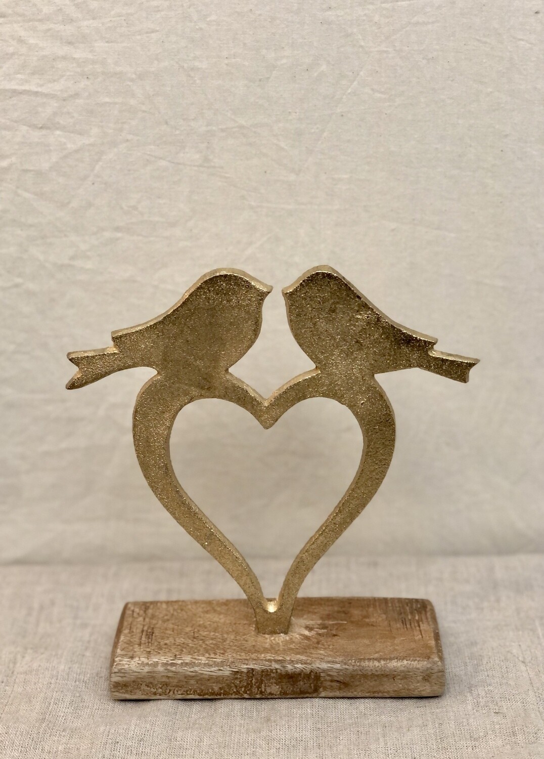 Heart Tabletop w/Birds 8.6" Heart Tabletop w/Birds 8.6"