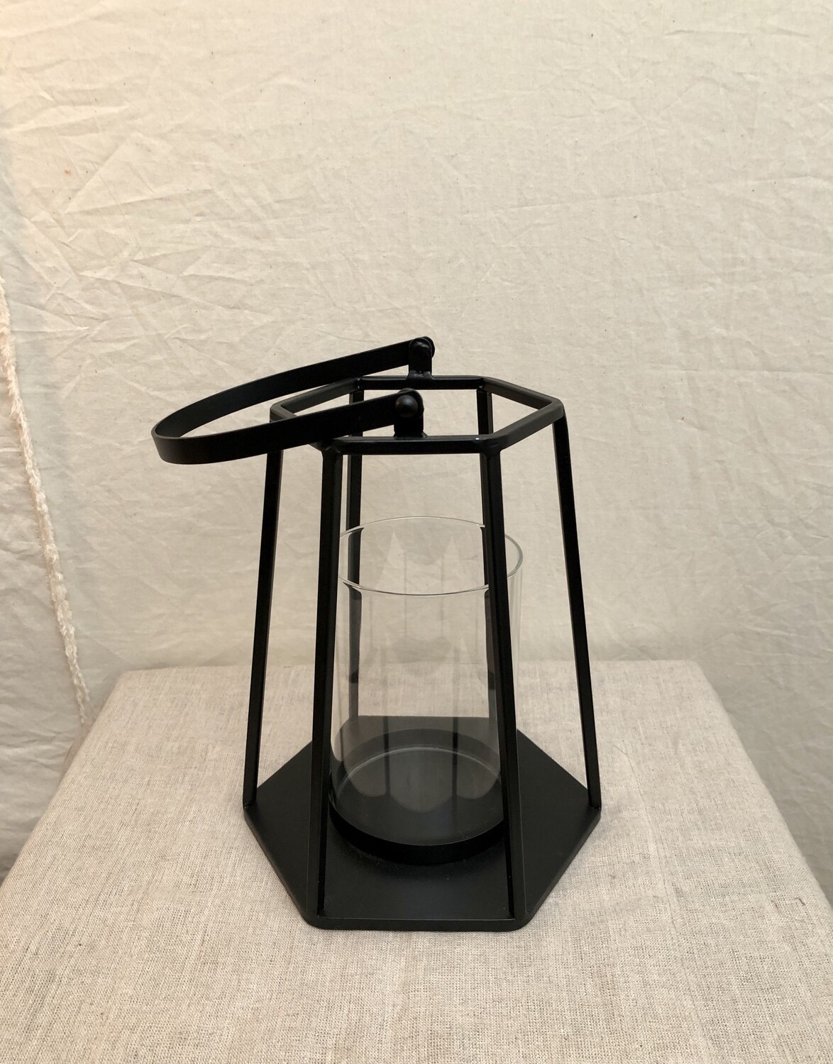 Iron & Glass Black Lantern Iron & Glass Black Lantern