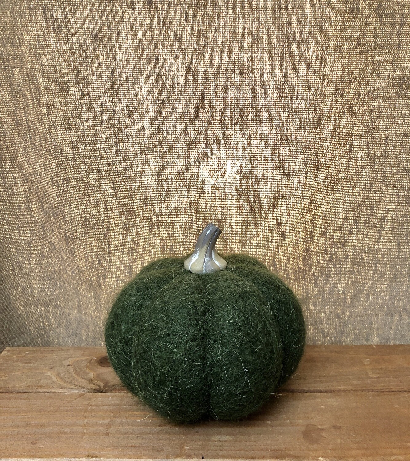 Wool Pumpkin Lg Green