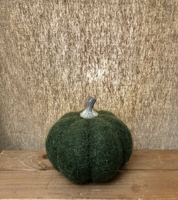 Wool Pumpkin Lg Green
