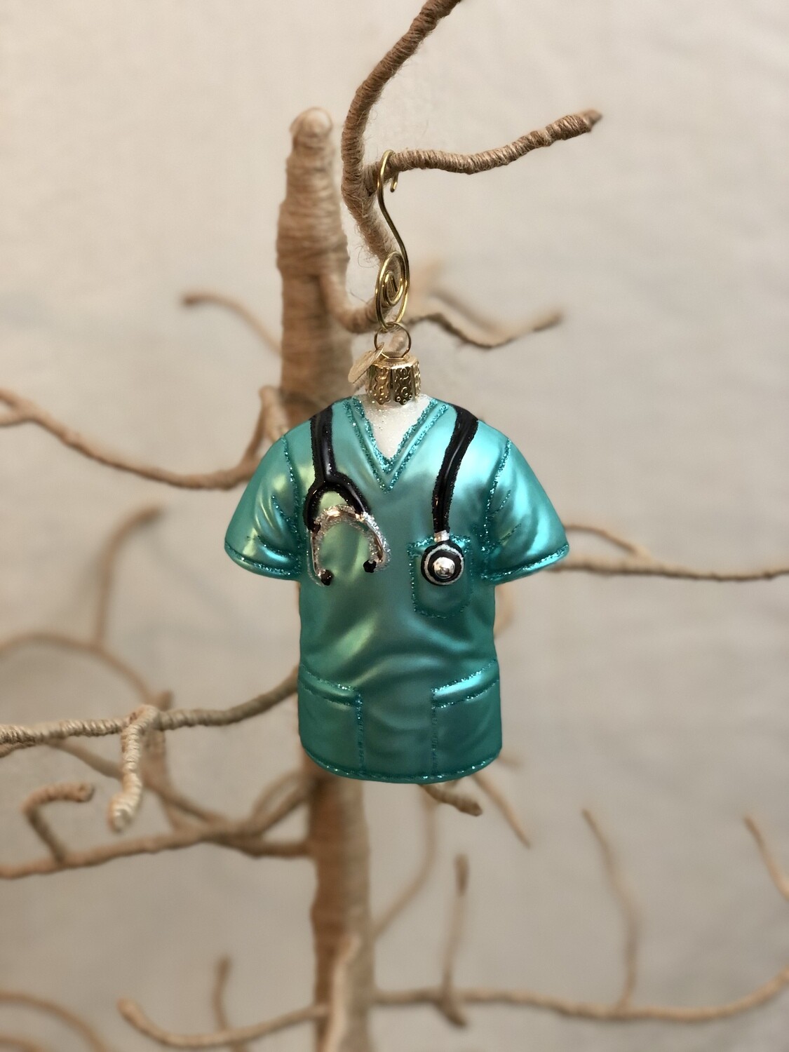 Nurse Glass Ornament