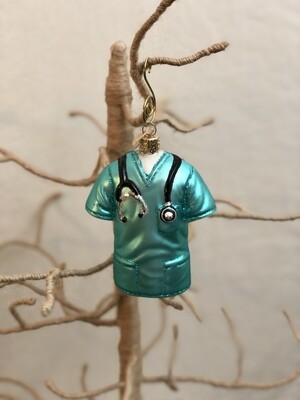 Nurse Glass Ornament