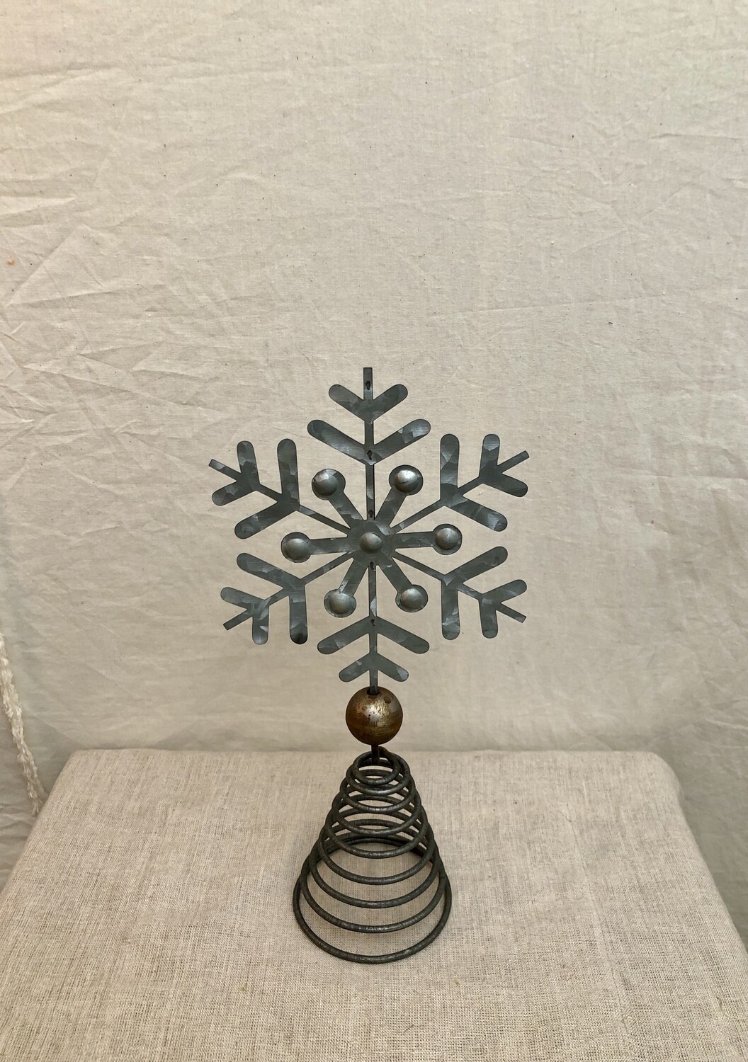 Galv. Snowflake Tree Topper I