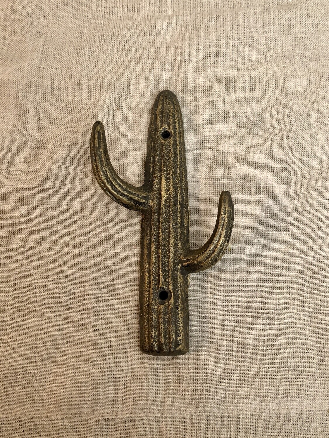 Iron Cactus Wall Hook Gold