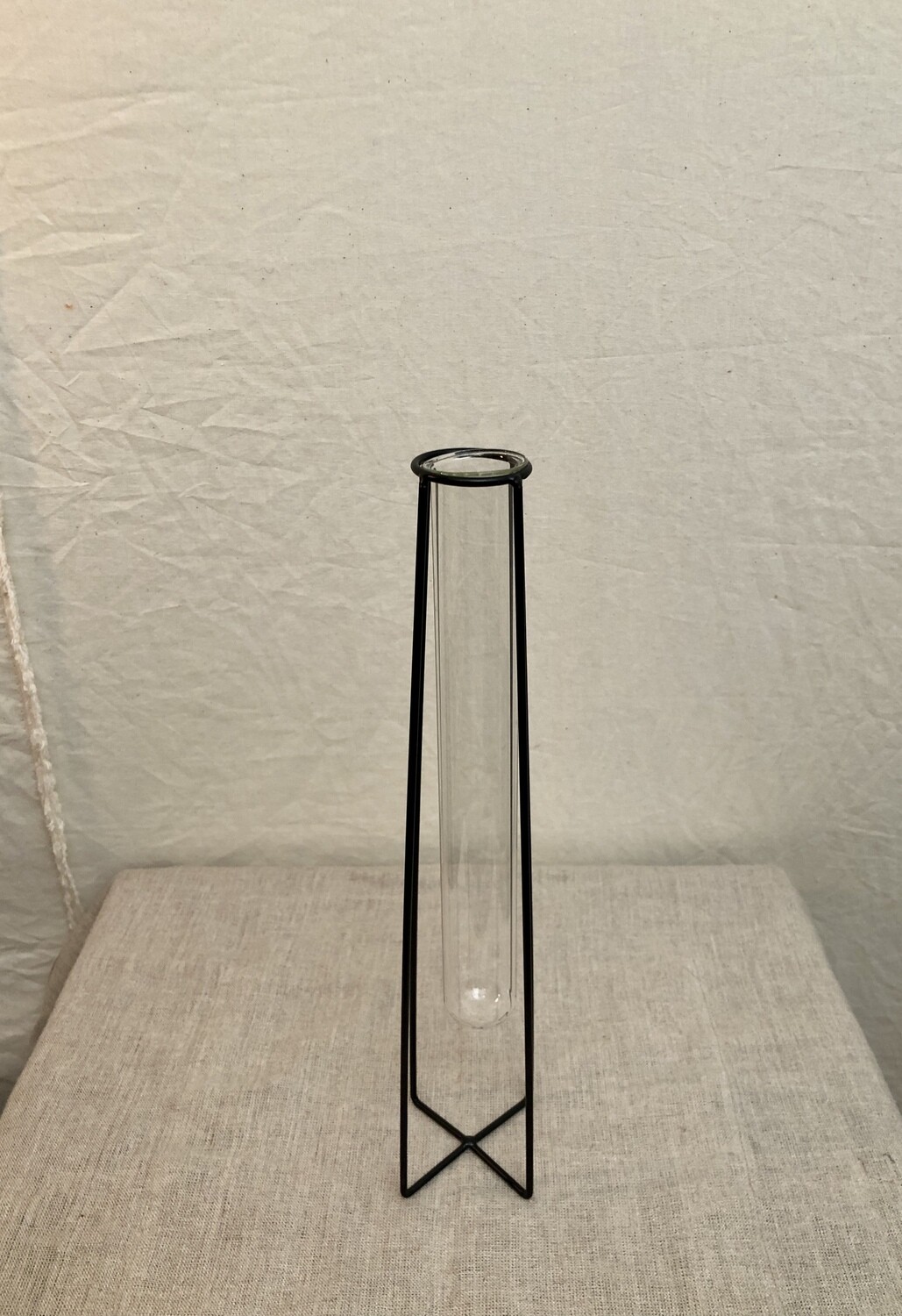 Iron Glass Vase 12"