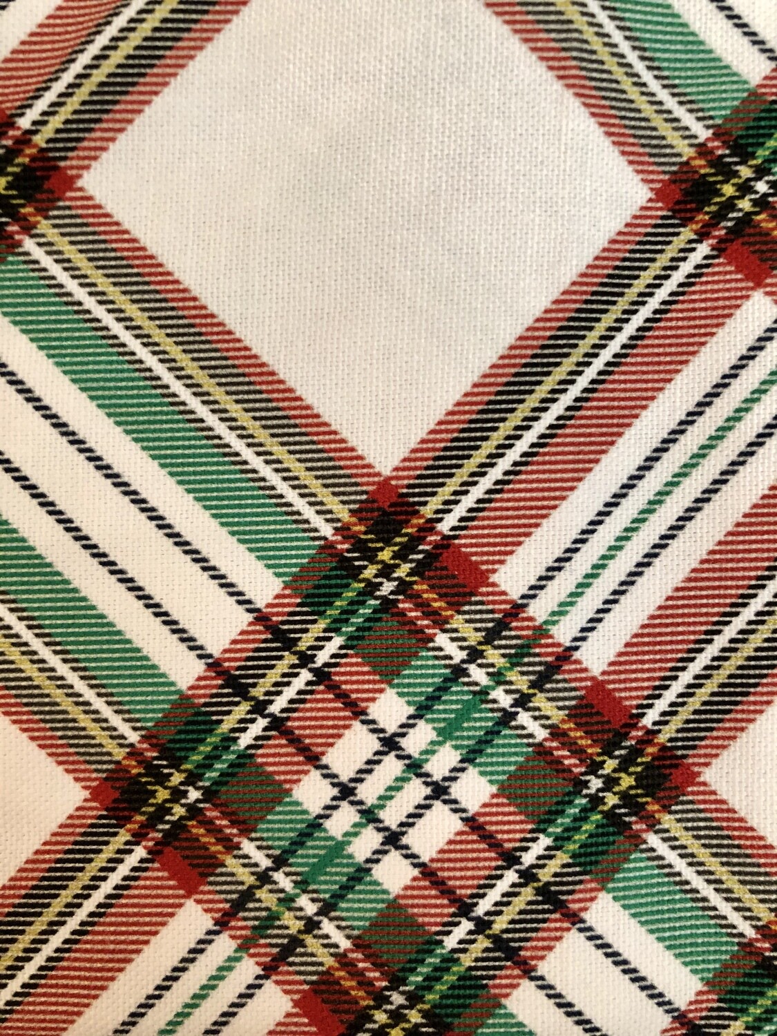 Vintage Plaid Cotton Square Tablecloth 54&quot;x54&quot;