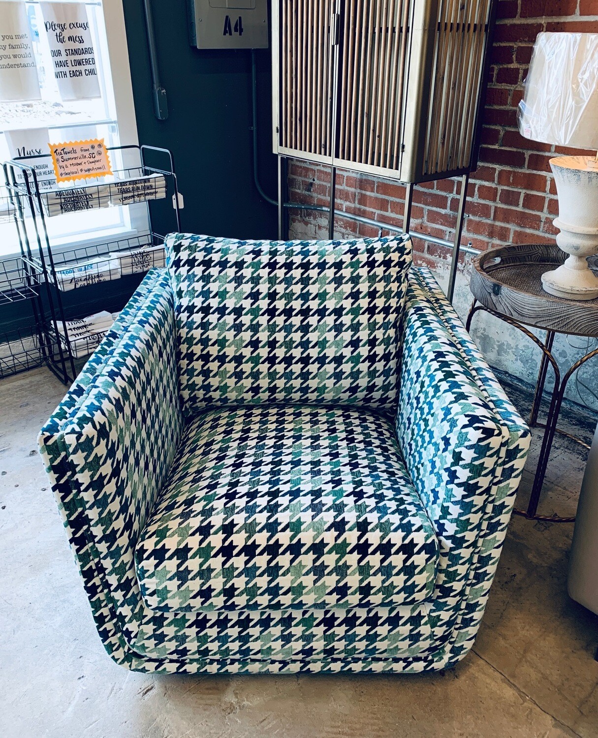 Rhea Fabric Swivel Chair