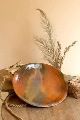 Clay Green Glaze Charger