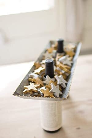 Gold & Silver Clay Stars-Bag Of 75 Gold & Silver Clay Stars-Bag Of 75