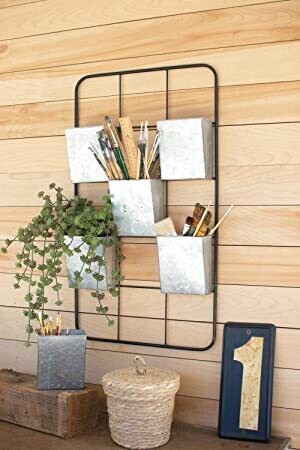 Metal Wall Rack w/6 Pockets Metal Wall Rack w/6 Pockets