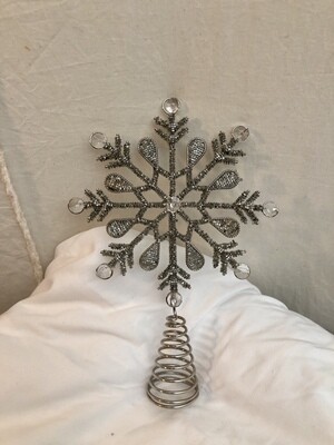 Beaded &amp; Jeweled Tree Topper 12&quot;