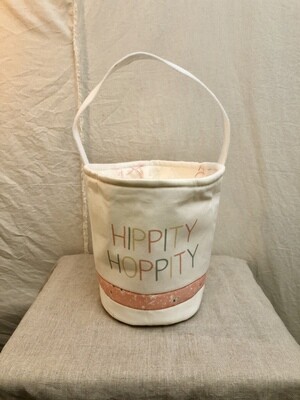 Fabric Easter Basket - Hippity Hoppity