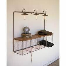 Wire Cubby w/3 Lights