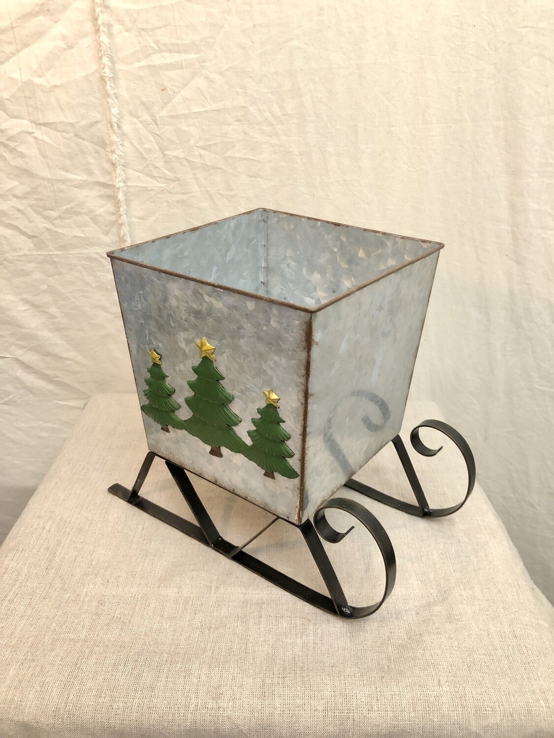 Galvanized Tree Container Sled Lg Galvanized Tree Container Sled Lg