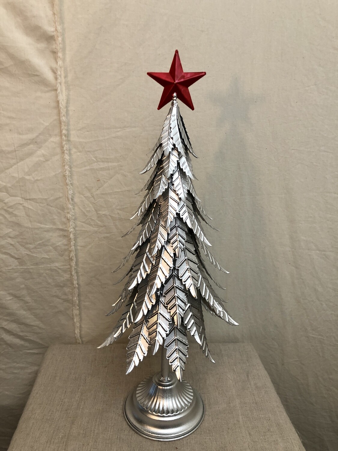 Metal Antique Silver Leaf Tree Lg Metal Antique Silver Leaf Tree Lg
