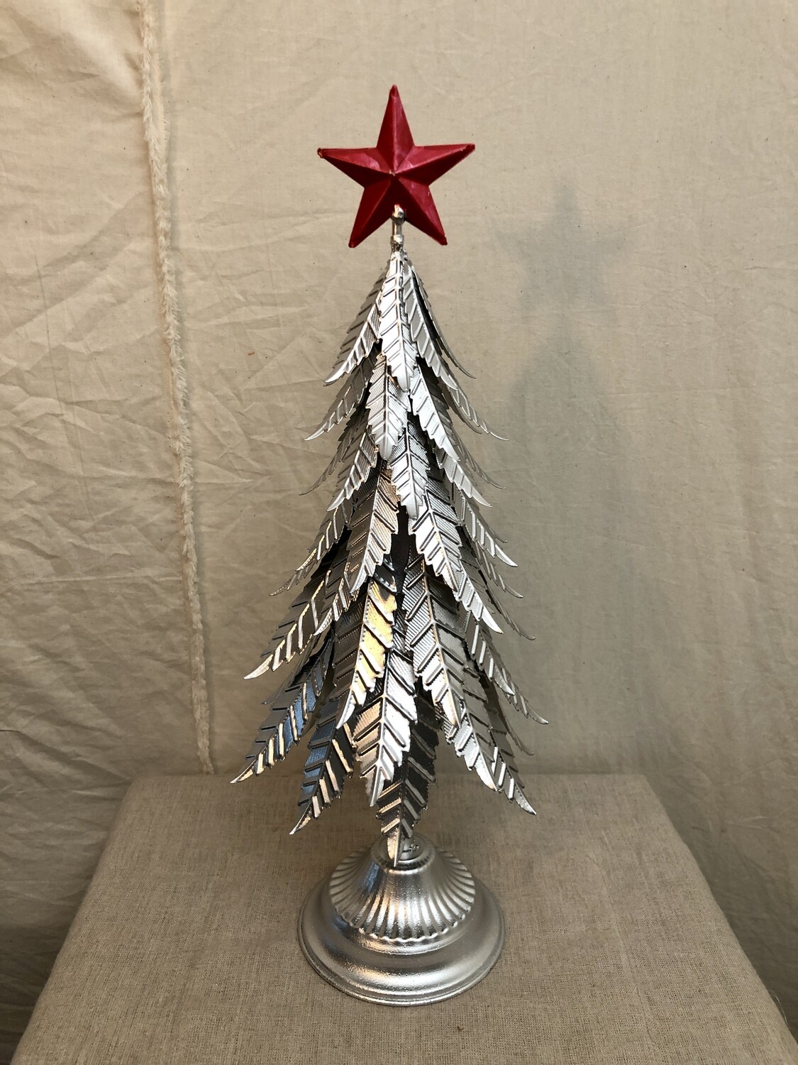 Metal Antique Silver Leaf Tree Med Metal Antique Silver Leaf Tree Med