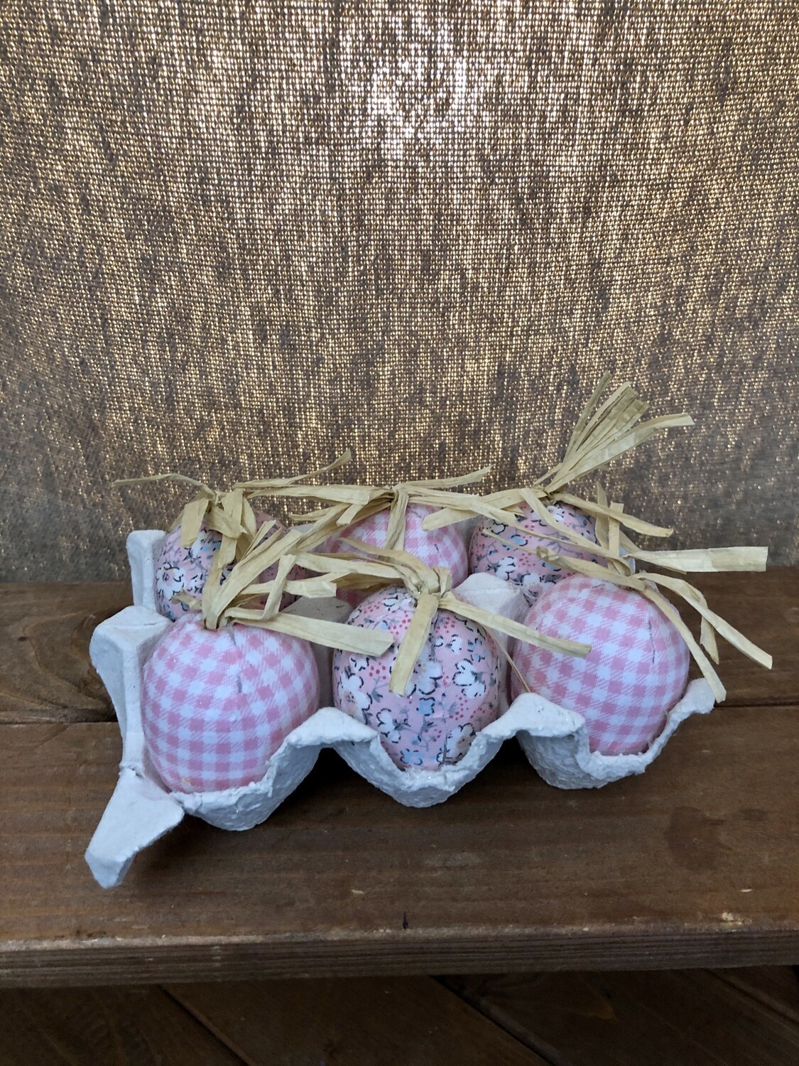 Pink S/6 Floral Eggs