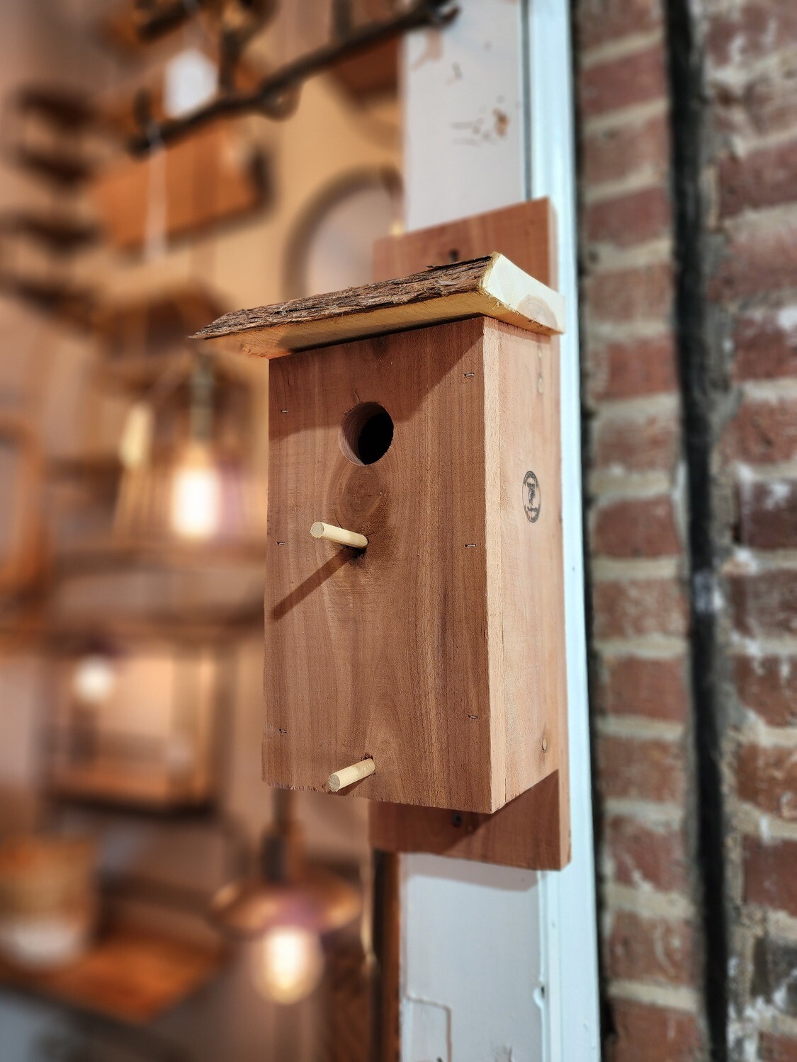 Red Cedar Bird House 6.5&quot;L x 6.5&quot;D x 18&quot;T