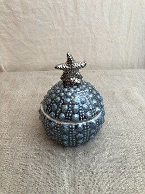 Sea Urchin Jar Blue