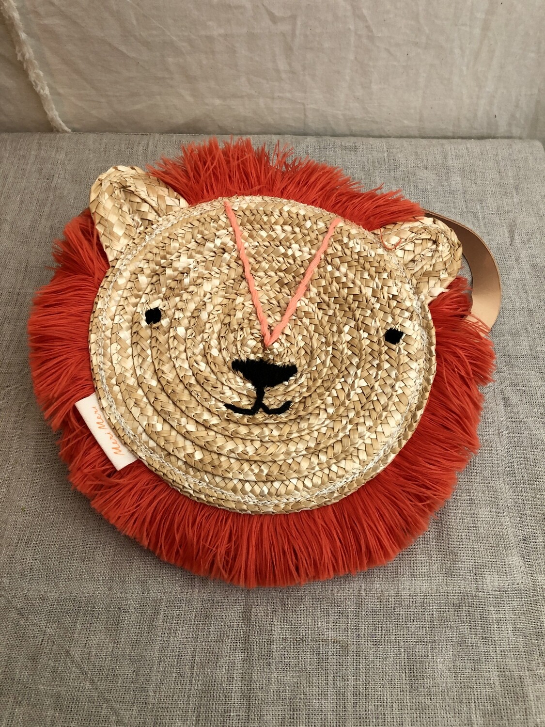 Lion Straw Bag