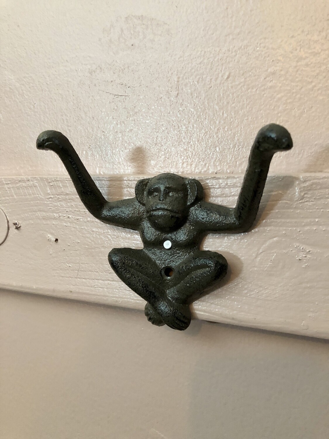 Sitting Monkey Wall Hook BR