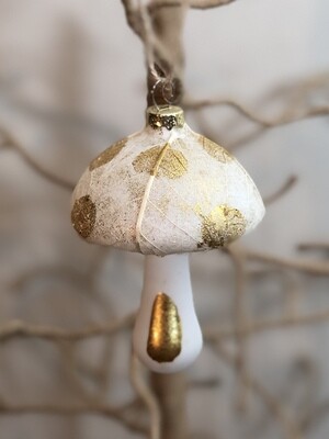 Glass Mushroom Ornament Light