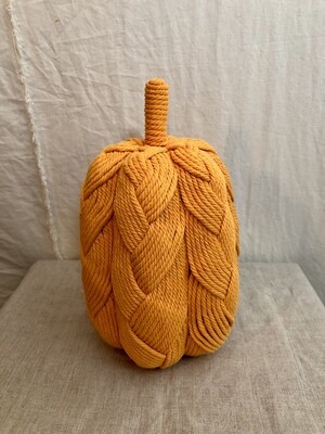 11&quot; Rope Pumpkin Orange