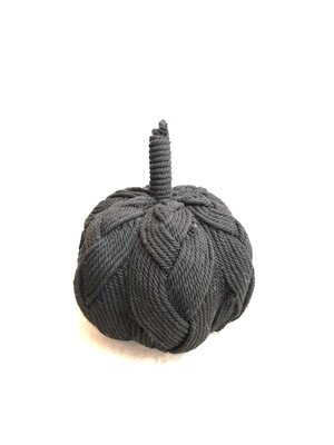 7&quot; Rope Pumpkin Black