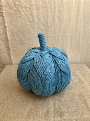 7&quot; Rope Pumpkin Aqua
