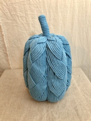 11&quot; Rope Pumpkin Aqua