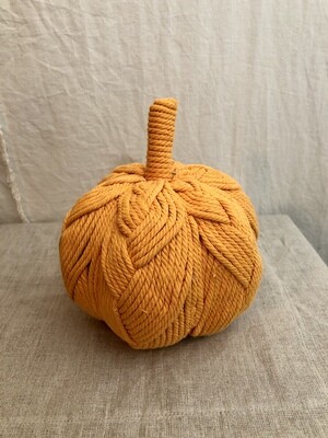 7&quot; Rope Pumpkin Orange