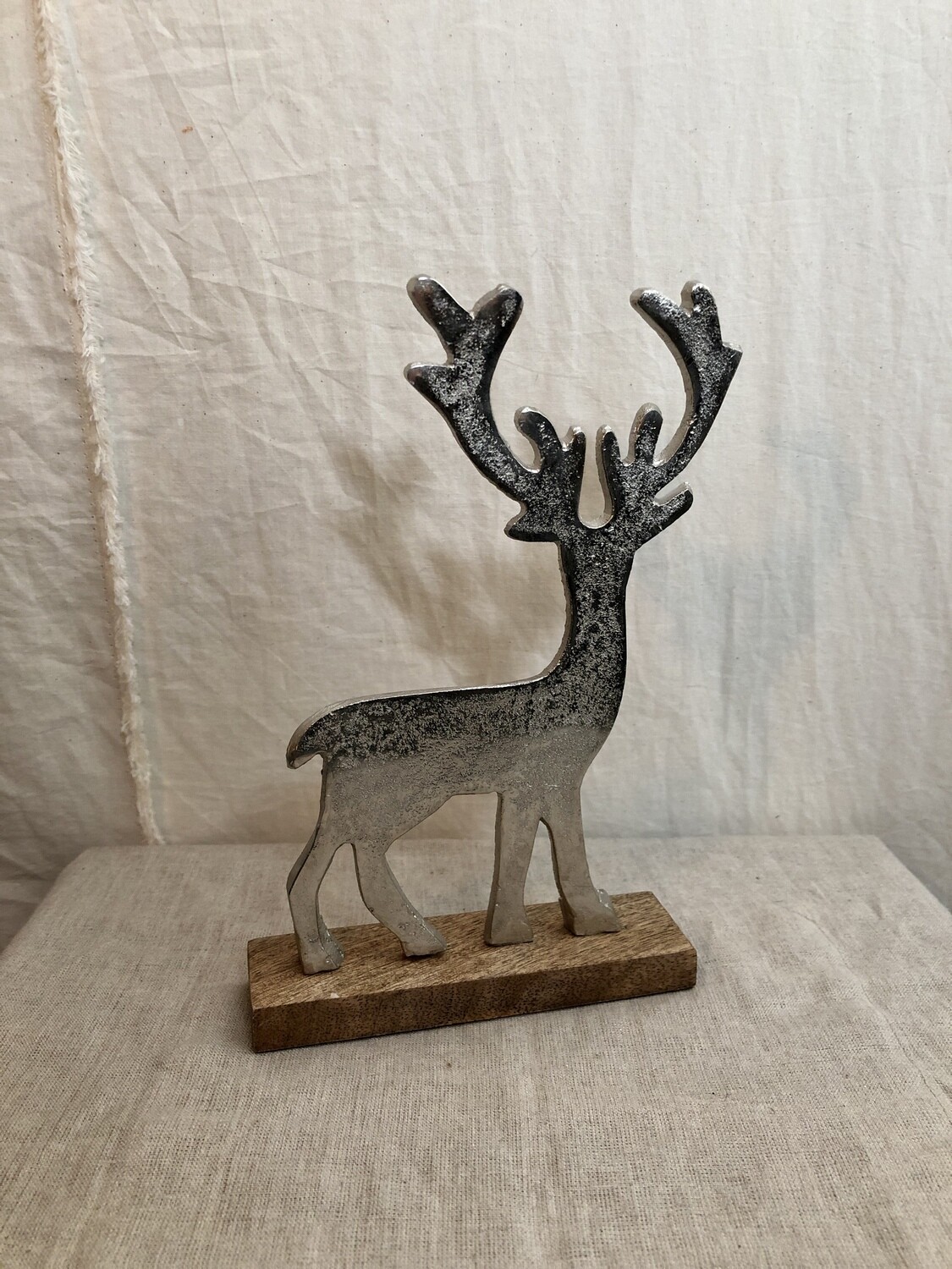 Silver Reindeer Tabletop 10&quot;