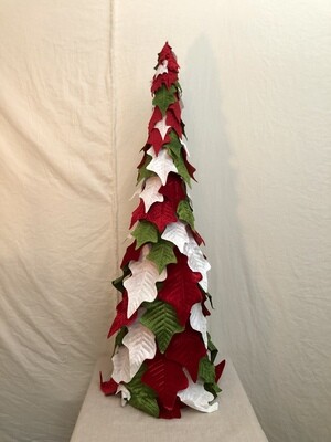 Holly Leaf Cone Topiary 36"