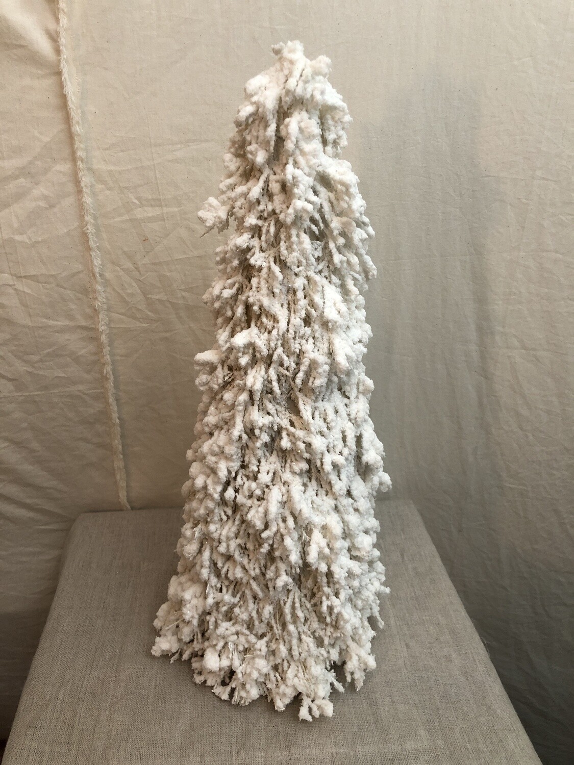 Snowed Cone Topiary White 20" Snowed Cone Topiary White 20"