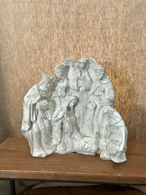 Table Top Nativity 9" WH