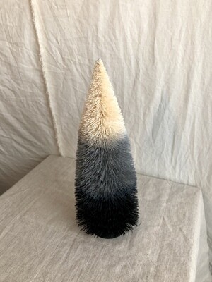 Black &amp; Cream Ombre Tree 12&quot;