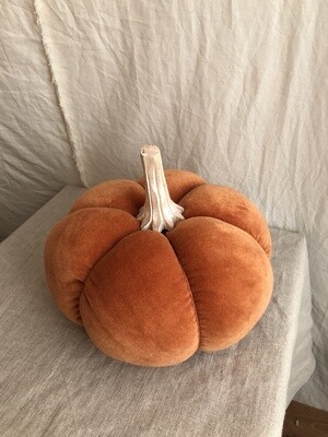 Orange Velvet Pumpkin 8&quot;