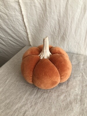 Orange Velvet Pumpkin 7&quot;